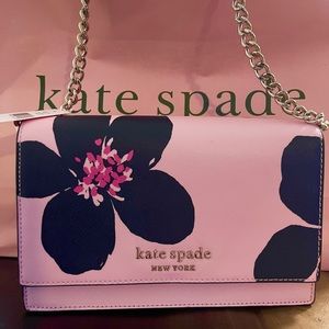 Kate spade floral chain bag